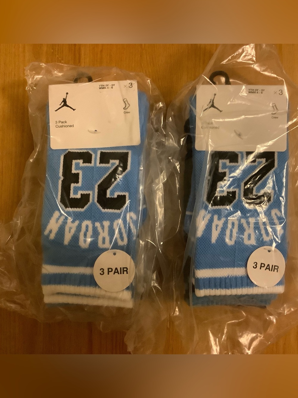 Jordan Big Boys 6-Pack Varsity Jersey Crew Socks~3Y-5Y